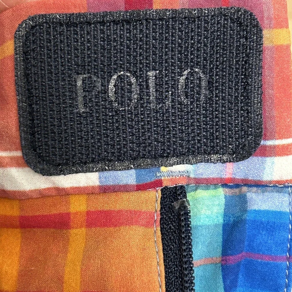 Polo Ralph Lauren Golf Swim Mens 38 Shorts Liner Madras Plaid Preppy Classic